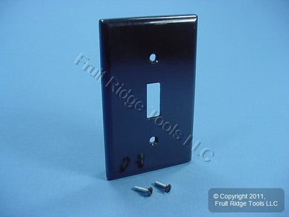 Leviton 85301 Brown 1-Gang Toggle Switch Plastic X-Deep Wallplate Cover Plate