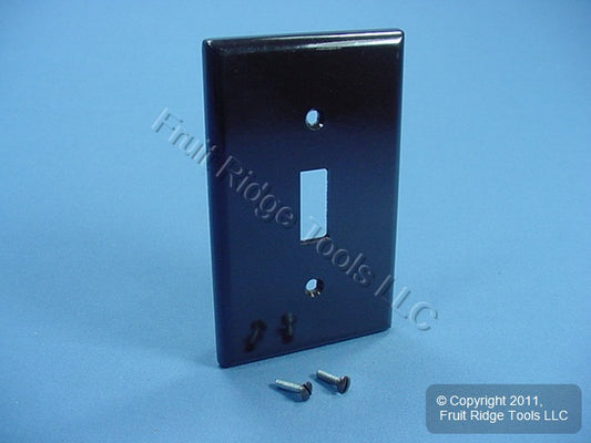Leviton 85301 Brown 1-Gang Toggle Switch Plastic X-Deep Wallplate Cover Plate