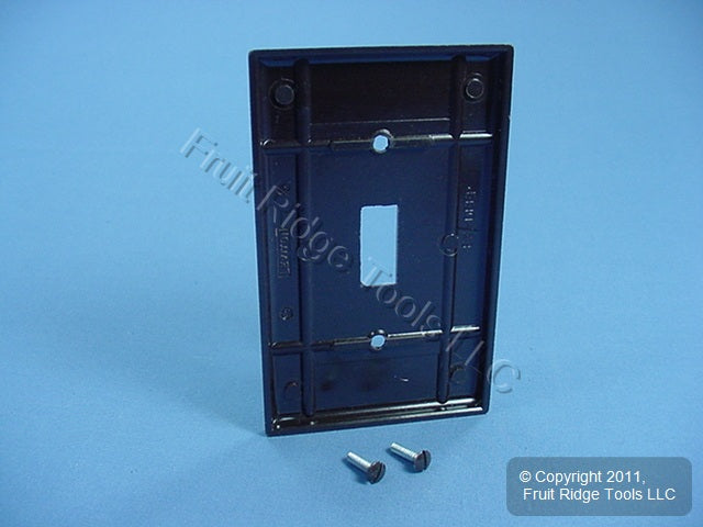 Leviton 85301 Brown 1-Gang Toggle Switch Plastic X-Deep Wallplate Covers 2pcs