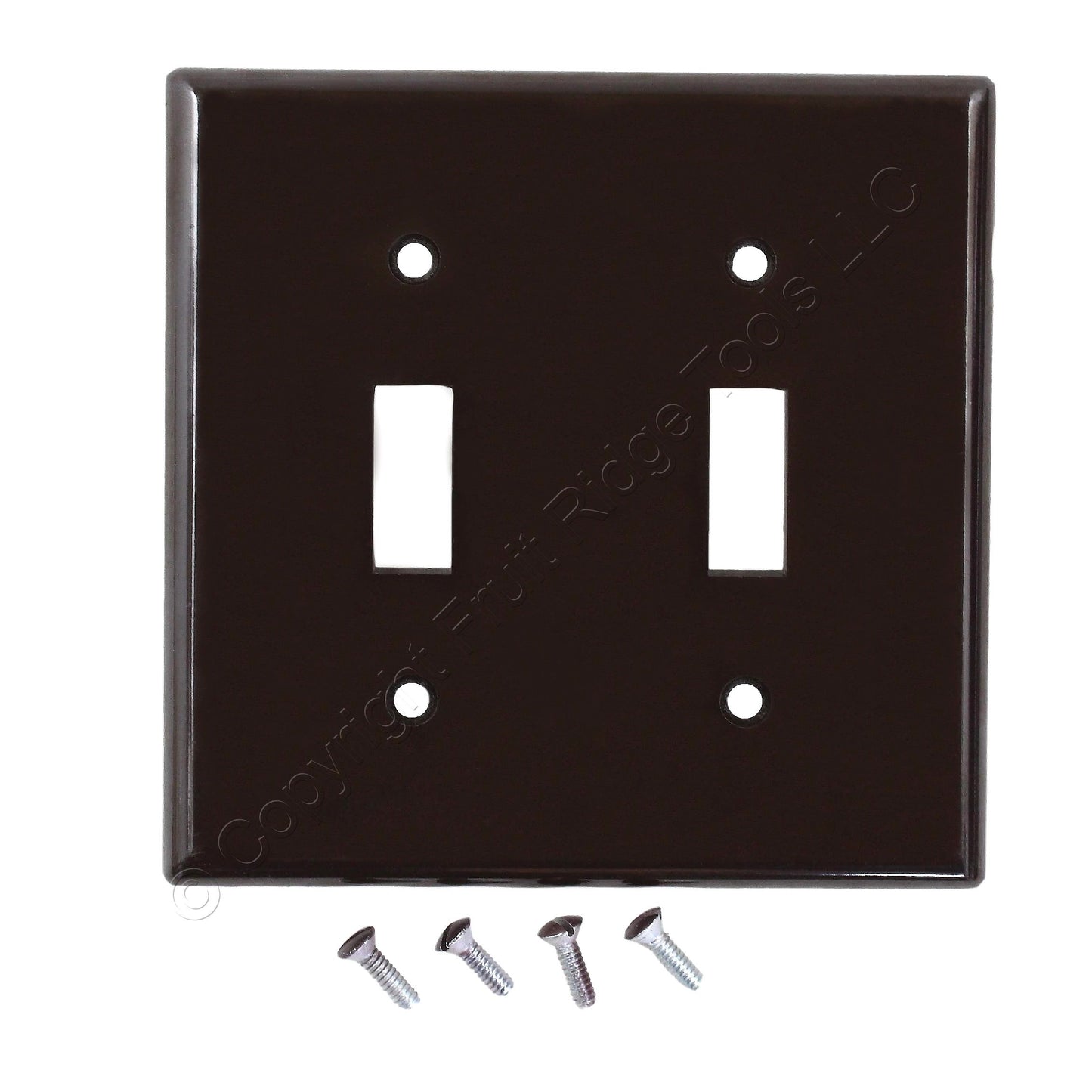 Leviton 85309 Brown Extra Deep 2-Gang Toggle Switch Cover Thermoset Wallplate