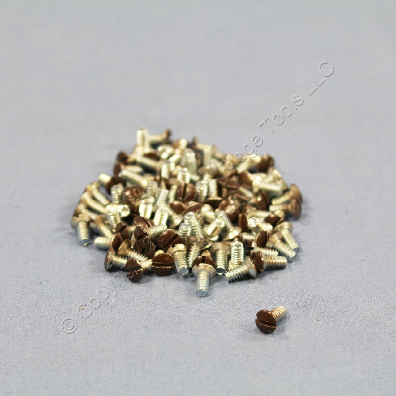 100 Leviton Brown 5/16" Decora Wallplate Cover Oval Screws 6-32 Thread 85400-PRT