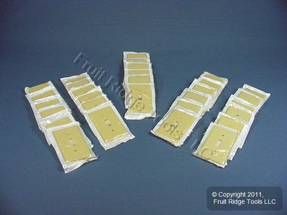Leviton 86001 Ivory 1-Gang Toggle Switch Plastic Standard Wallplate Covers 30pcs