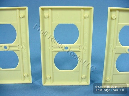 5 Leviton Ivory 1-Gang Duplex Outlet Receptacle Cover Plastic Wallplates 86003
