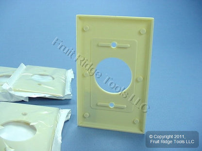 Leviton 86004 Ivory 1-Gang 1.406" Outlet Plastic Standard Wallplate Cover 25pcs