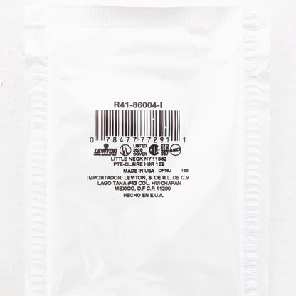 Leviton 86004 Ivory 1-Gang Single 1.406" Outlet Plastic Standard Wallplate Cover