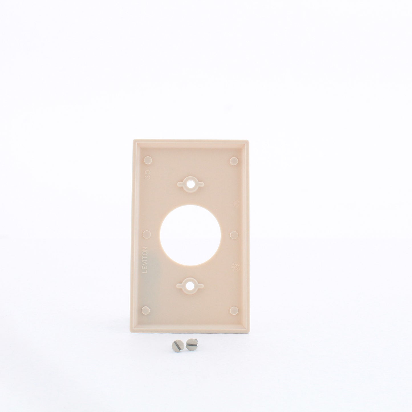 Leviton 86004 Ivory 1-Gang Single 1.406" Outlet Plastic Standard Wallplate Cover