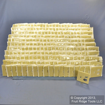 Leviton 86005 Ivory 2-Gang Toggle Duplex Plastic Standard Wallplate Cover 250pcs