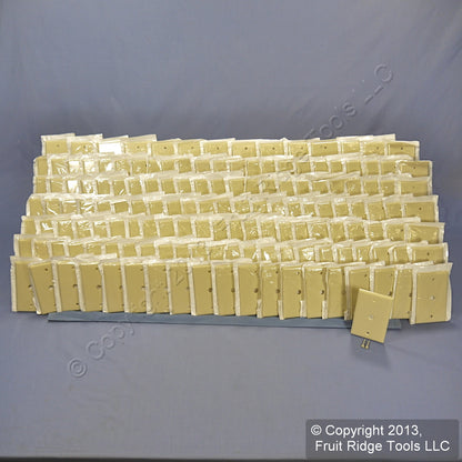 Leviton 86013 Ivory 1-Gang Phone .406" Hole Plastic Wallplate Box Mount 150pcs