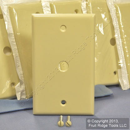 Leviton 86013 Ivory 1-Gang Phone .406" Hole Plastic Wallplate Box Mount 150pcs