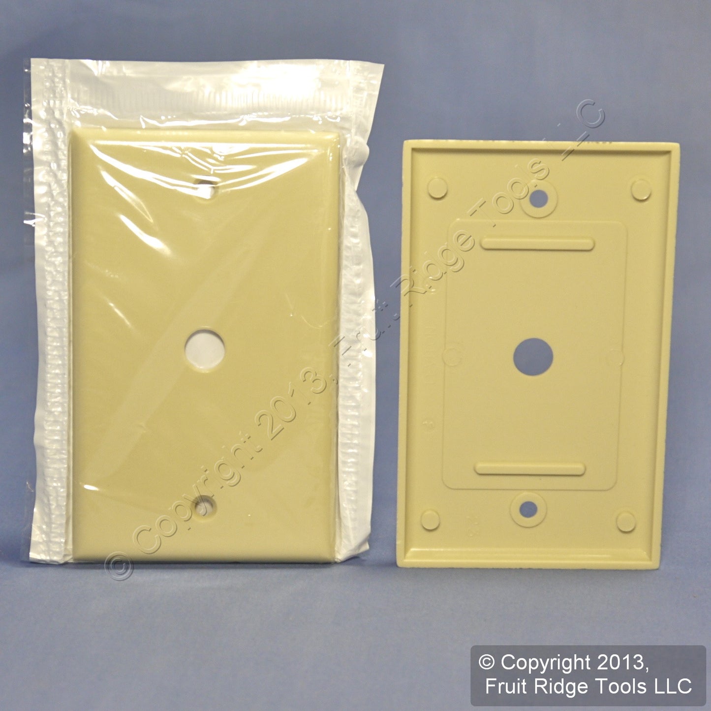 Leviton 86013 Ivory 1-Gang Phone .406" Hole Plastic Wallplate Box Mount 150pcs