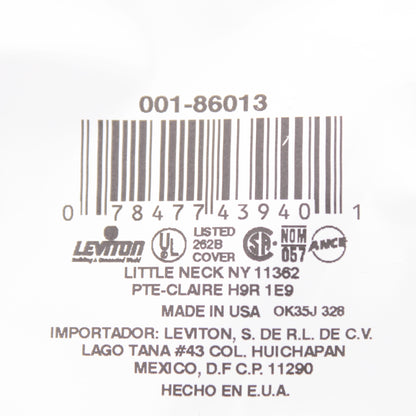 Leviton 86013 Ivory 1-Gang Phone .406" Plastic Wallplate Cover Box Mount 15pcs
