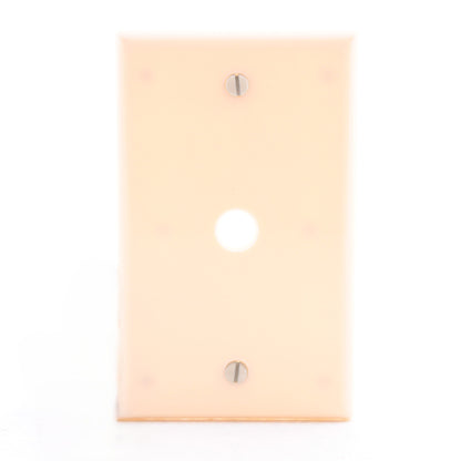 Leviton 86013 Ivory 1-Gang Phone .406" Plastic Wallplate Cover Box Mount 15pcs
