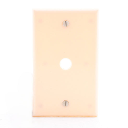 Leviton 86013 Ivory 1-Gang Phone .406" Plastic Wallplate Cover Box Mount 15pcs