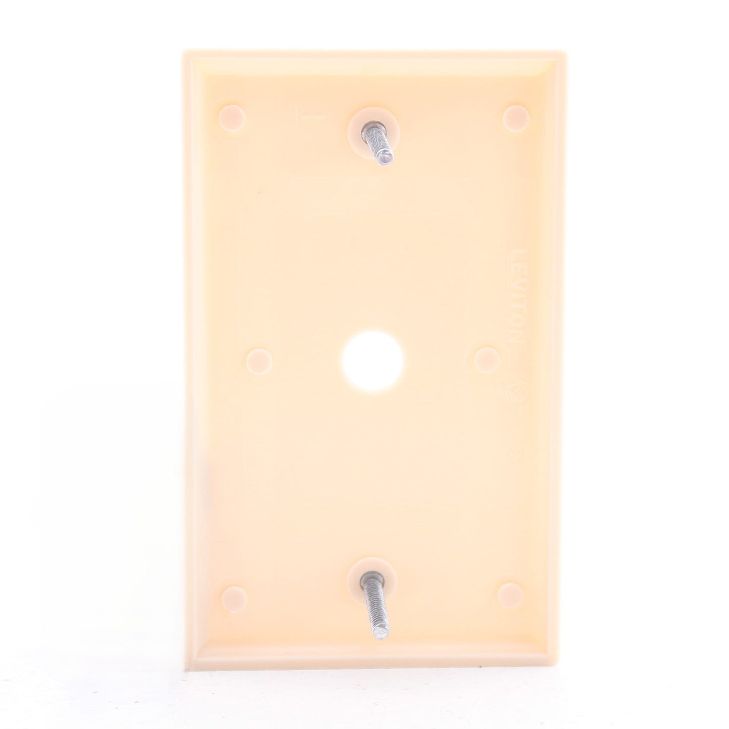 Leviton 86013 Ivory 1-Gang Phone .406" Plastic Wallplate Cover Box Mount 15pcs