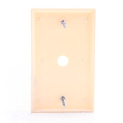 Leviton 86013 Ivory 1-Gang Phone .406" Plastic Wallplate Cover Box Mount 15pcs