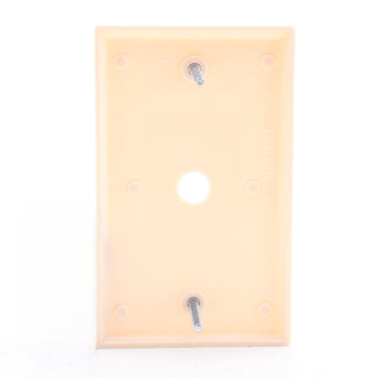 Leviton 86013 Ivory 1-Gang Phone .406" Plastic Wallplate Cover Box Mount 15pcs