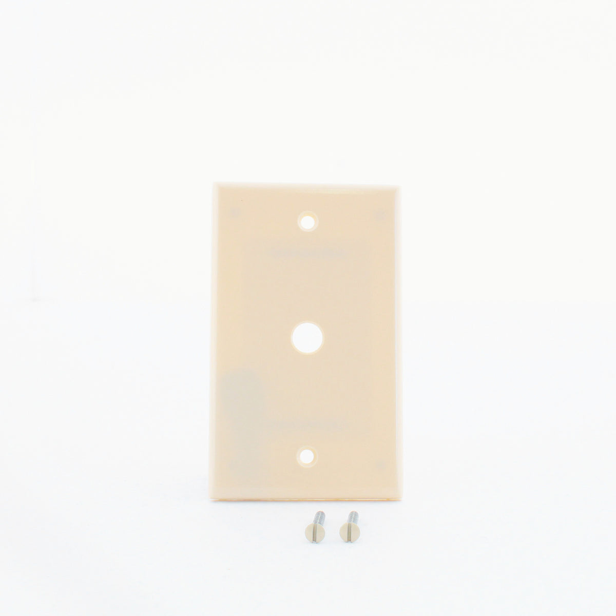 Leviton 86013 Ivory 1-Gang Phone .406" Plastic Wallplate Cover Box Mount 4pcs
