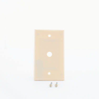 Leviton 86013 Ivory 1-Gang Phone .406" Plastic Wallplate Cover Box Mount 4pcs