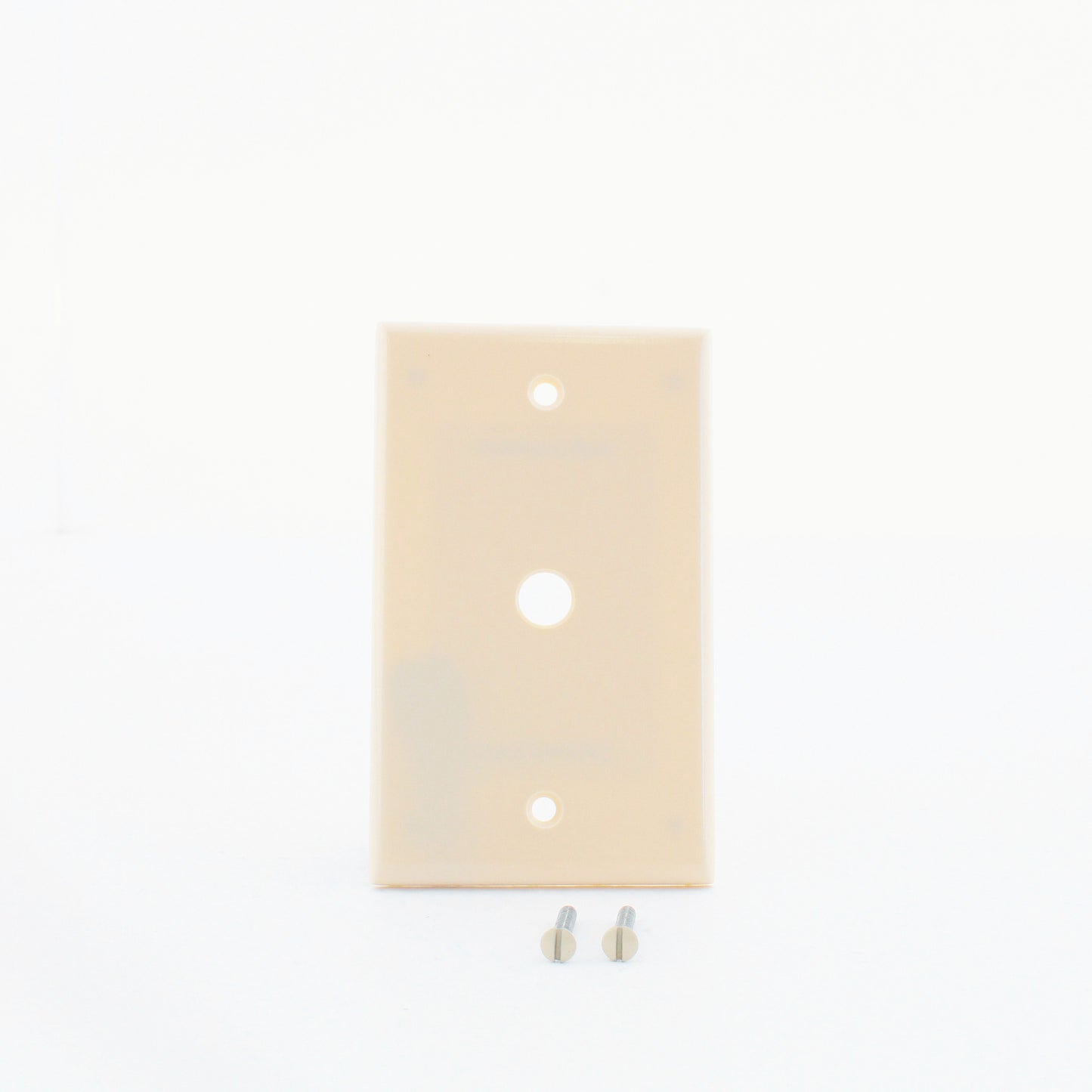 Leviton 86013 Ivory 1-Gang Phone .406" Plastic Wallplate Cover Box Mount 4pcs