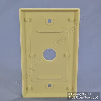 Leviton 86017 Ivory 1-Gang Phone .625" Hole Plastic Wallplate Cover Box Mount