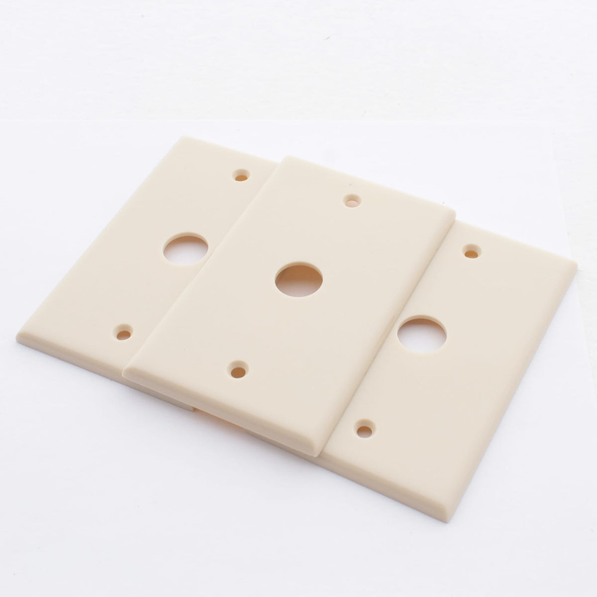 Leviton 86017 Ivory 1-GANG Telephone .625 Inch Hole Plastic Wallplate Boxmount