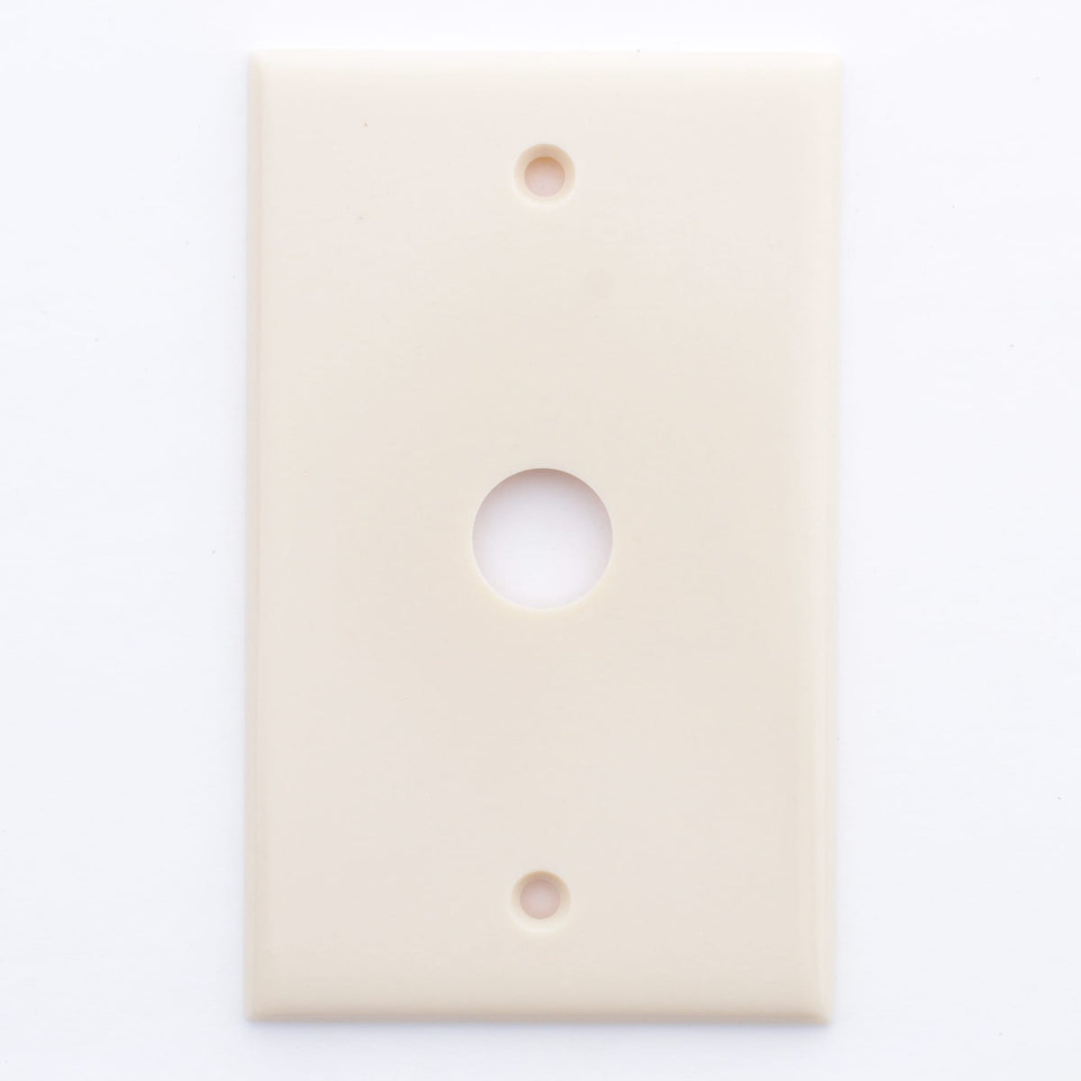Leviton 86017 Ivory 1-GANG Telephone .625 Inch Hole Plastic Wallplate Boxmount