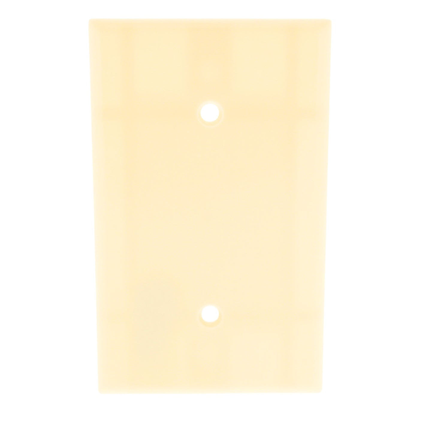 Leviton 86019 Ivory 1-Gang Blank Plastic Standard Wallplate Cover Strap Mount