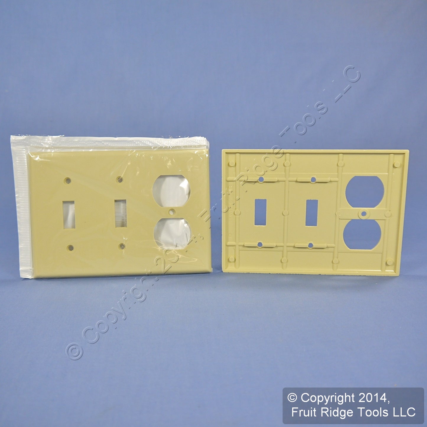 Leviton 86021 Ivory Switch Receptacle Outlet Cover Thermoset Wallplates 50-Pack