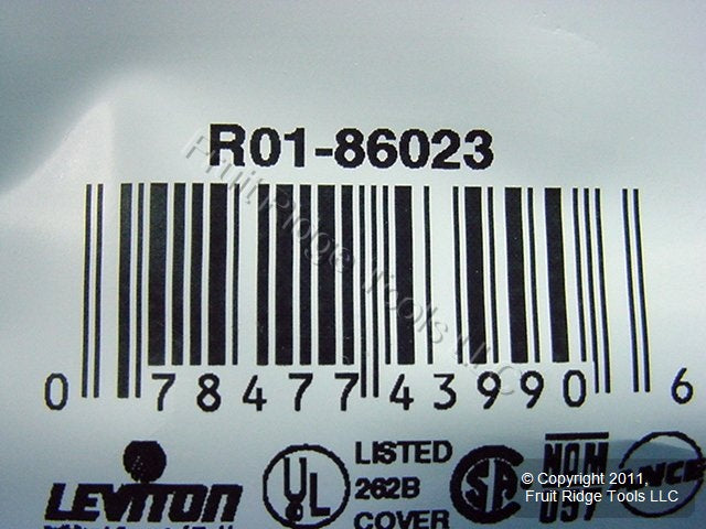 Leviton 86023 Ivory 5-Gang Toggle Light Switch Wallplate Switchplate Cover