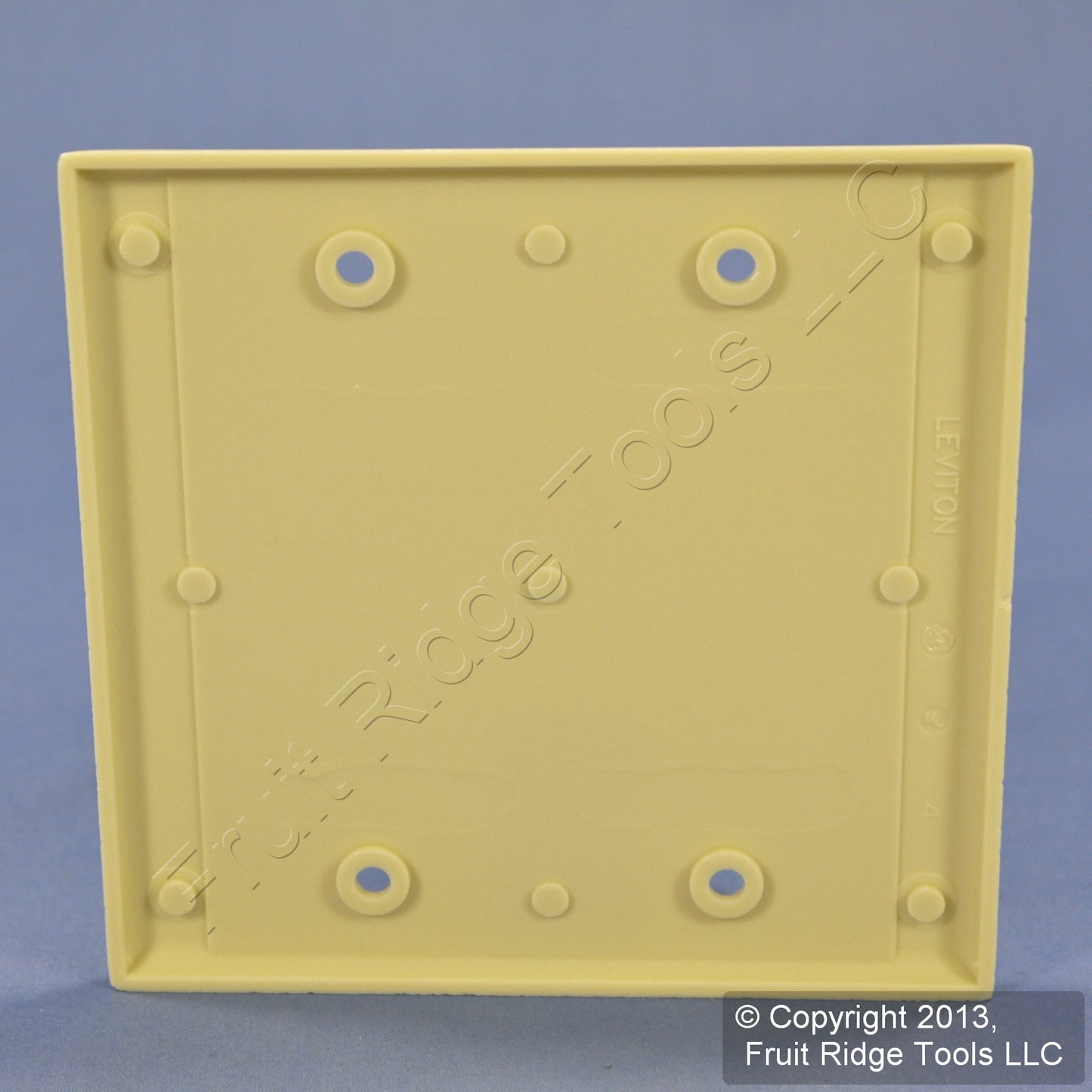 Leviton 86025 Ivory 2-Gang Blank Plastic Standard Size Wallplate Cover Box Mount