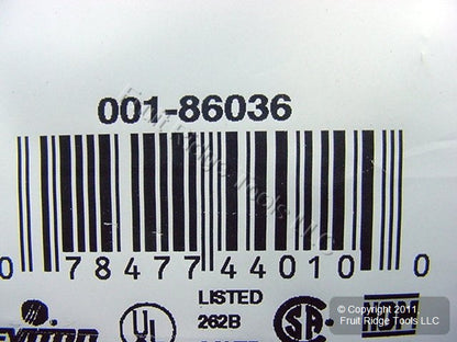 Leviton 86036 Ivory 6-Gang Toggle Switch Plastic Standard Wallplate Cover Plate