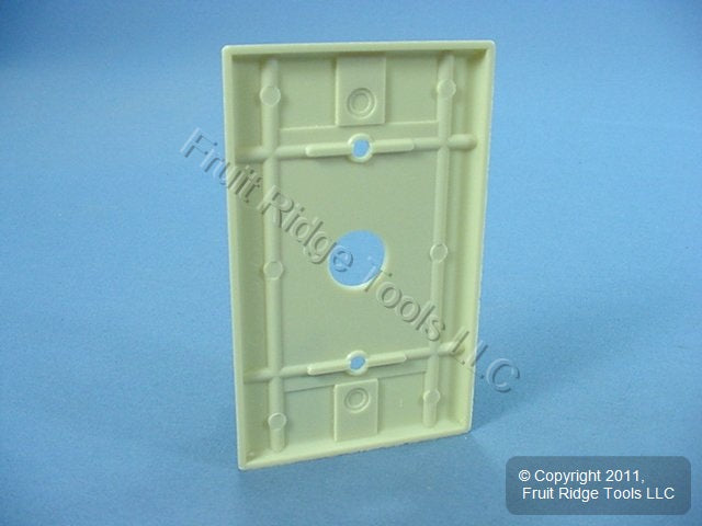 Leviton 86037 Ivory 1-Gang Phone .625" Hole Plastic Wallplate Cover Strap Mount