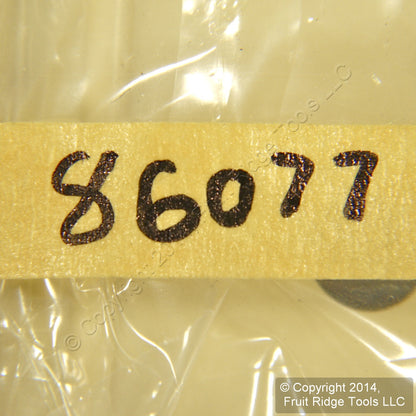 Leviton 86077 Ivory 2-Gang Toggle Phone .406" Hole Plastic Wallplate Strap Mount