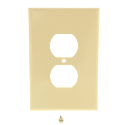 Leviton Ivory Oversize Receptacle Wallplate Duplex Outlet Cover 86103-I