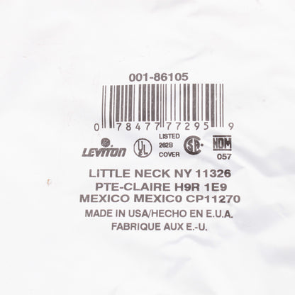 Leviton Oversize Ivory 2-Gang Switch Receptacle Wallplate Outlet Jumbo Cover