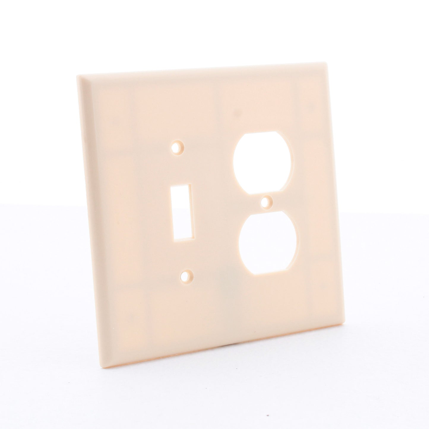 Leviton Oversize Ivory 2-Gang Switch Receptacle Wallplate Outlet Jumbo Cover
