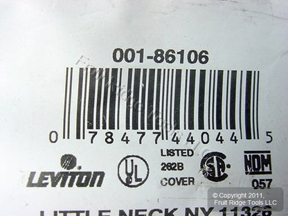 Leviton Oversize Ivory Blank Switch Cover Jumbo Wall Plate 86106