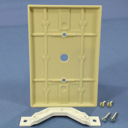 Leviton 86113 Ivory 1-Gang Phone .406" Oversize Thermoset Cover Strap Mount 10pc