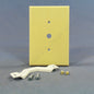 Leviton 86113 Ivory 1-Gang Phone Cable .406 Oversize Thermoset Cover Strap Mount
