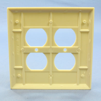 Leviton Ivory Oversize 2-Gang Receptacle Wallplate Duplex Outlet Cover 86116