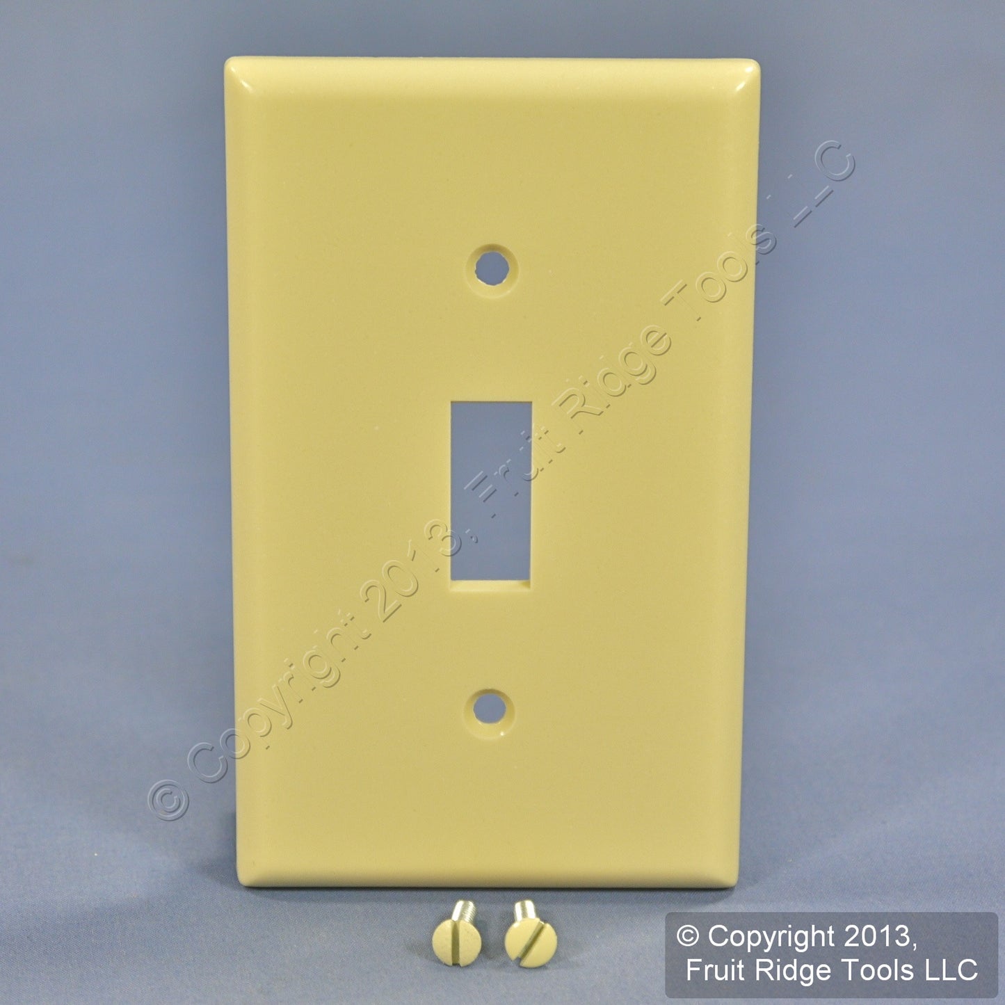 Leviton 86301 Ivory 1-Gang Plastic Toggle Switch X-Deep Wallplate Cover Plate