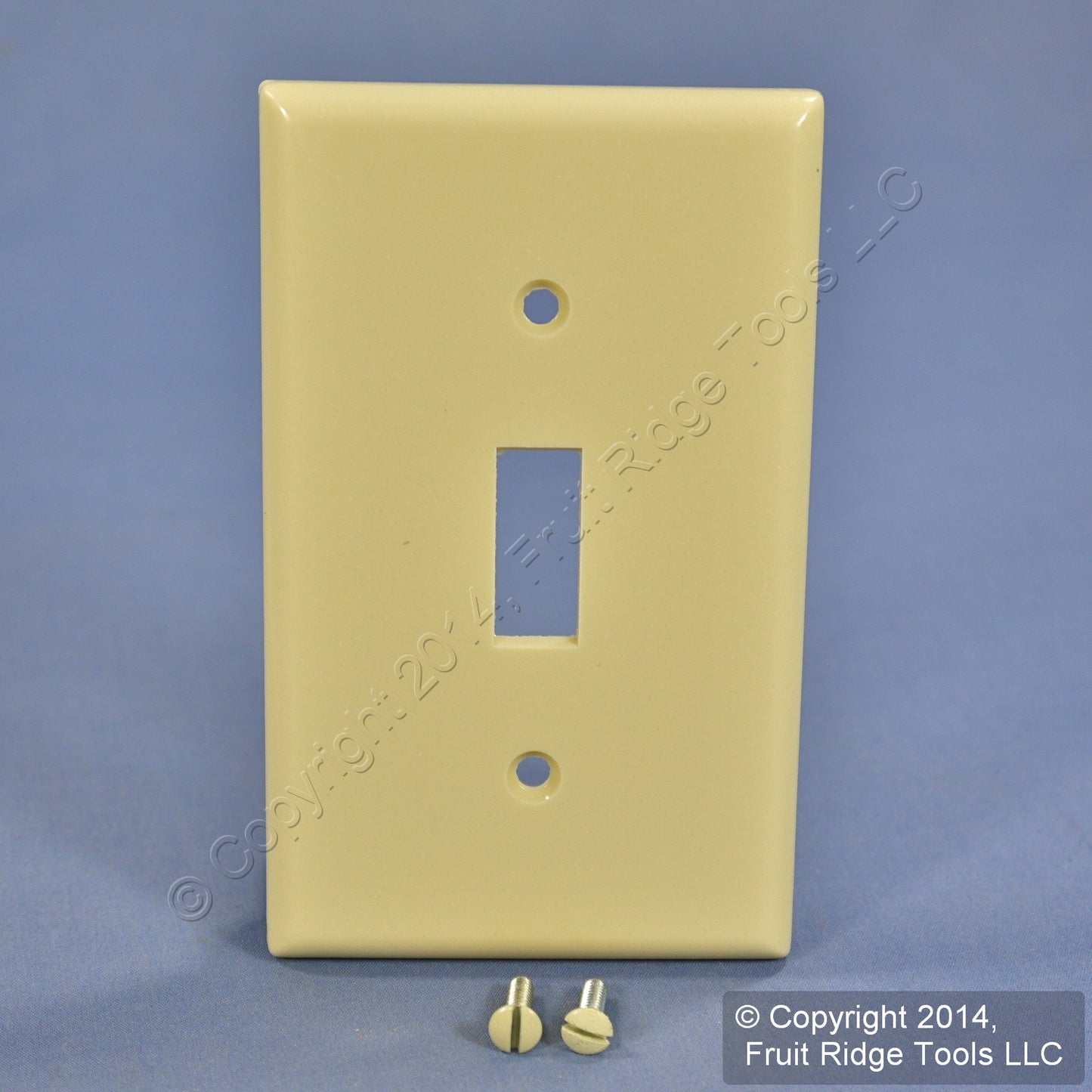 Leviton 86301 Ivory 1-Gang Toggle Switch Plastic X-Deep Wallplate Covers 2pcs