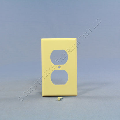 Leviton 86303 Ivory 1-Gang Extra Deep Duplex Receptacle Cover Outlet Wall Plate