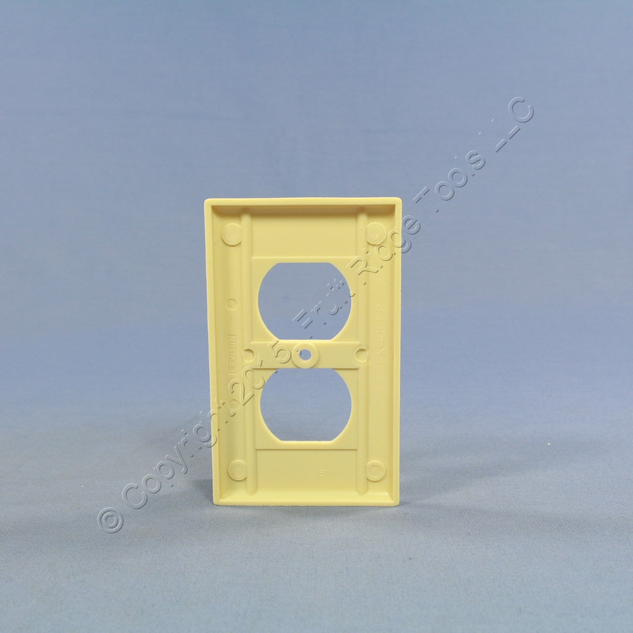 Leviton 86303 Ivory 1-Gang Extra Deep Duplex Receptacle Cover Outlet Wall Plate