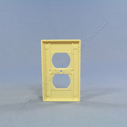 Leviton 86303 Ivory 1-Gang Extra Deep Duplex Receptacle Cover Outlet Wall Plate