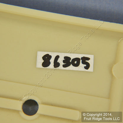 Leviton 86305 Ivory 2-Gang Toggle Duplex Outlet Plastic Extra Deep Wallplate