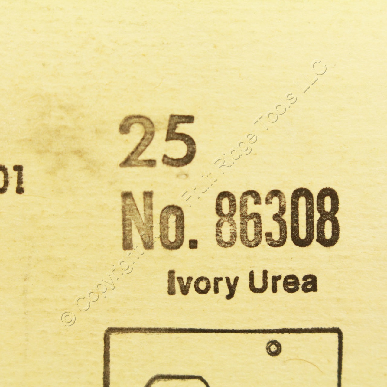 Leviton 86308 Ivory 2-Gang Blank Duplex Plastic Extra Deep Wallplate Box Mount