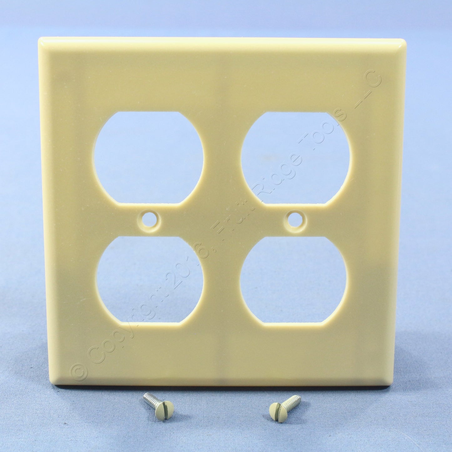 Leviton 86316 Ivory 2-Gang Duplex Outlet Plastic X-Deep Wallplate Covers 25pcs