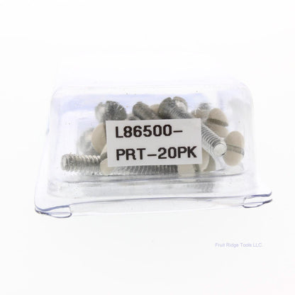 Leviton 86500 Ivory Extra Long 7/8" Wallplate Screws 6-32 Thread Oval Head 20pk