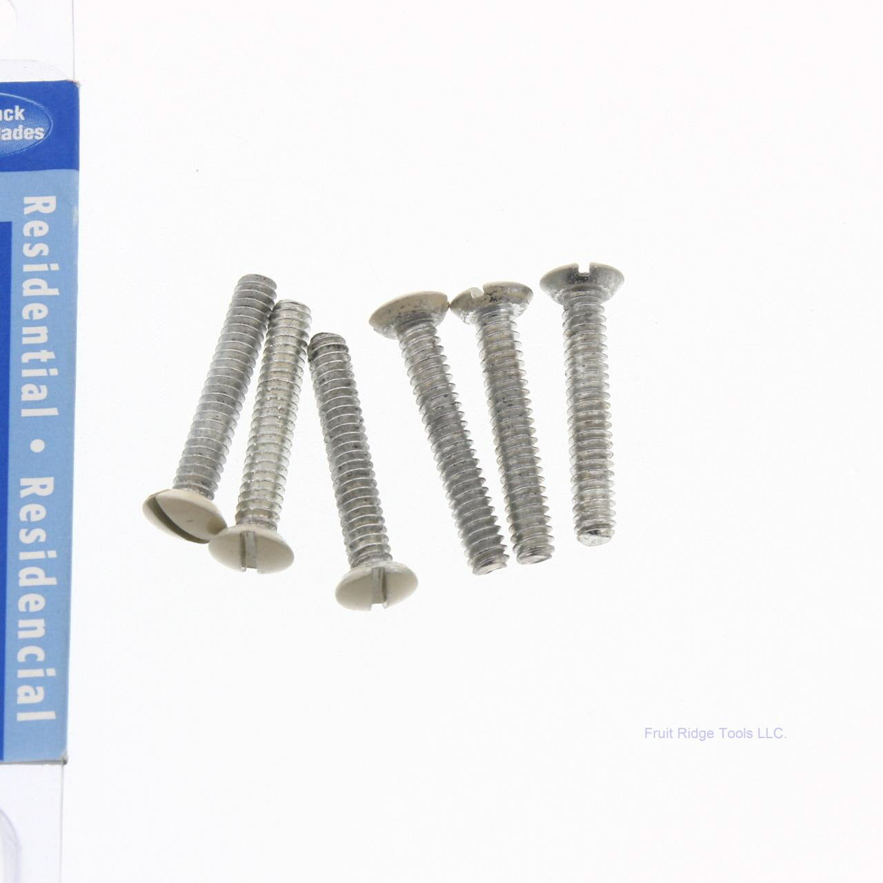 Leviton 86500 Ivory Extra Long 7/8" Wallplate Screws 6-32 Thread Oval Head 20pk